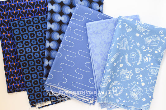 Bold Ocean Blues Bundle | North Star Quilt Shop Curated Cotton Quilting Bundle