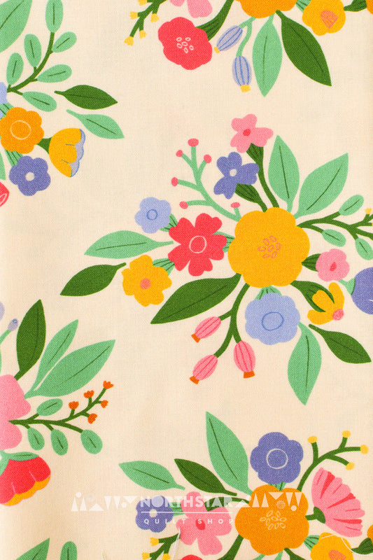 Bouquets | Cloud9 Fabrics Quilting Cotton Yardage Organic Cotton