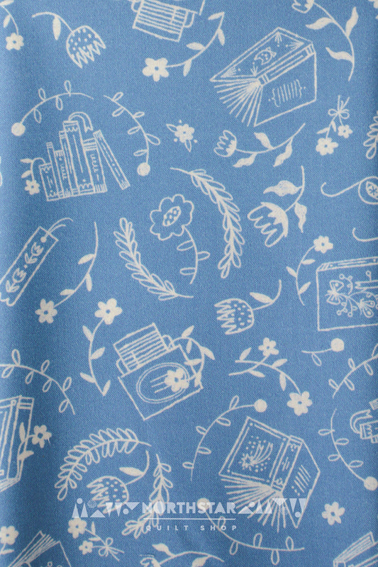 Cozy Library | Cloud9 Fabrics Quilting Cotton Yardage Organic Cotton