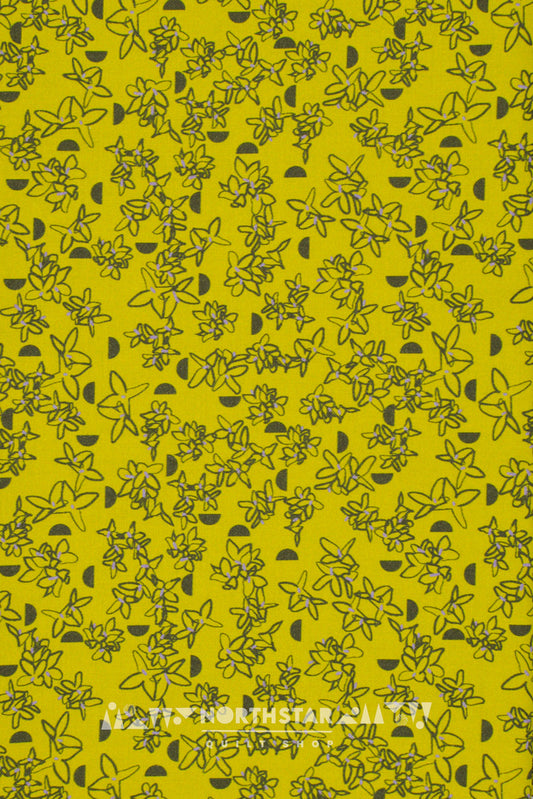 Forsythia in Spring Green | Wax and Wane Studio Quilting Cotton Yardage