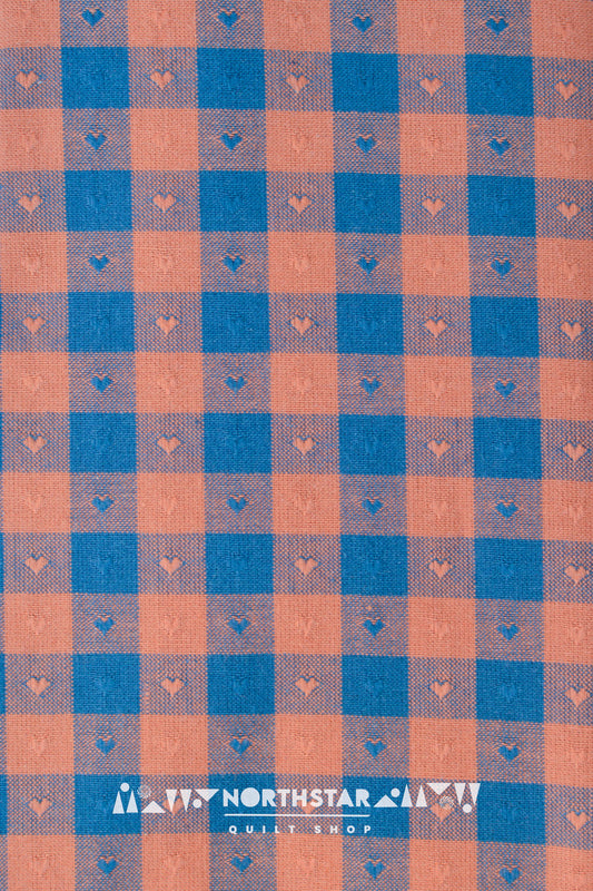 Sunday Best Gingham Hearts | Fableism Supply Co Woven Cotton Quilting Yardage 55" Wide