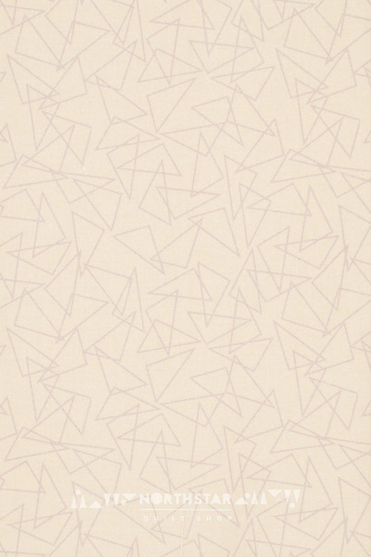 Triangles in Cream | Wax and Wane Studio Quilting Cotton Yardage